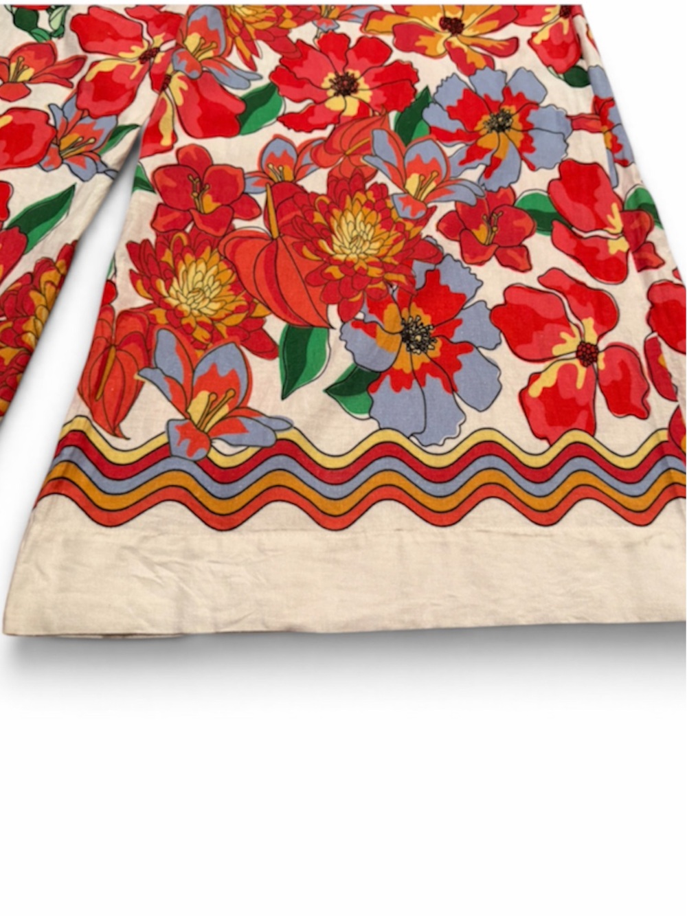 Farm Rio x Anthropologie Floral Linen Pants Women’s M - Picture 9 of 16
